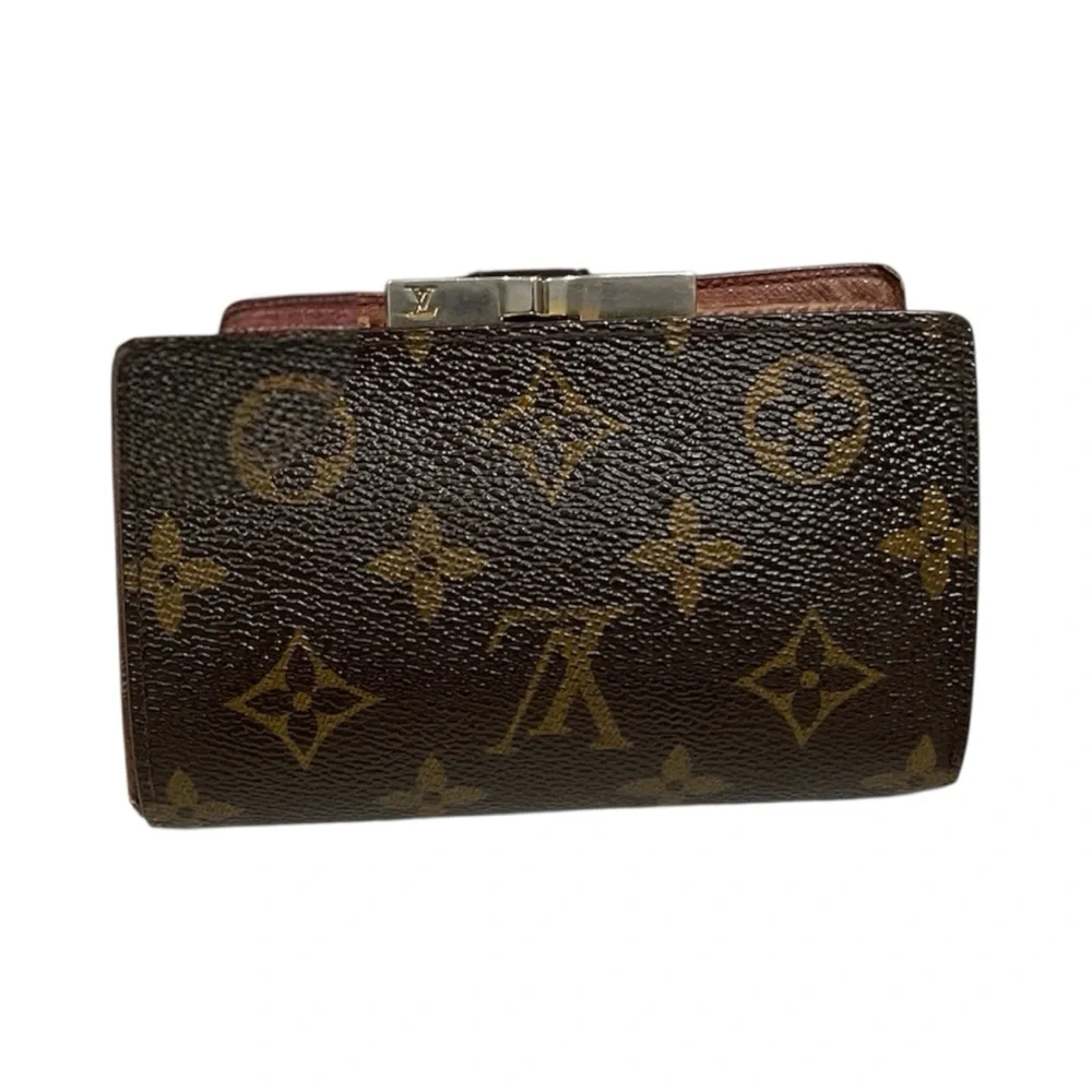 Authentic Vintage Louis Vuitton Monogram French Purse (Viennois Kiss-Lock)Wallet - Picture 7 of 16